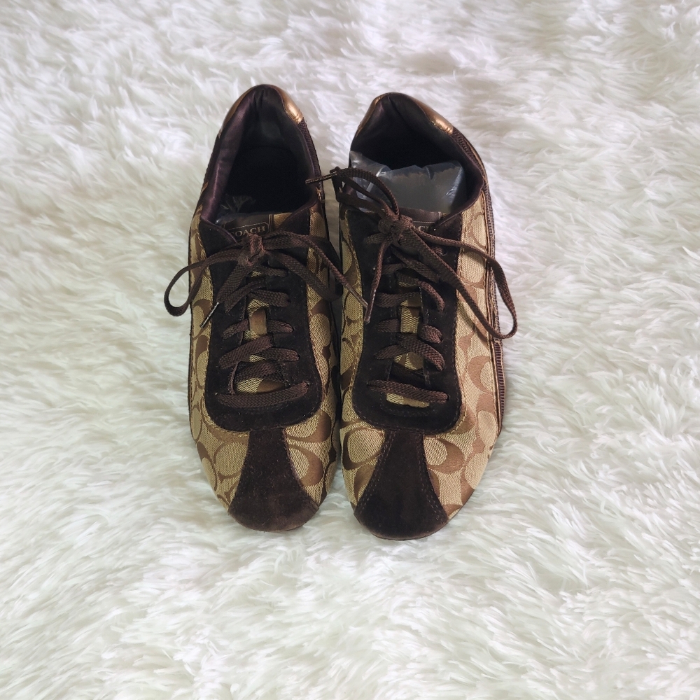 Coach Brown Hilary Sneakers Size 10 1/2
